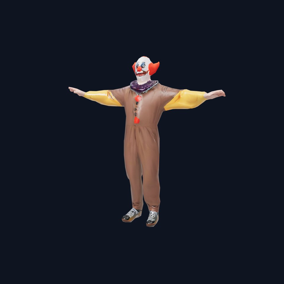 Colorful Clown Costume model pack